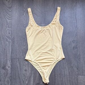 Princess Polly Cream Scoop Neck Bodysuit